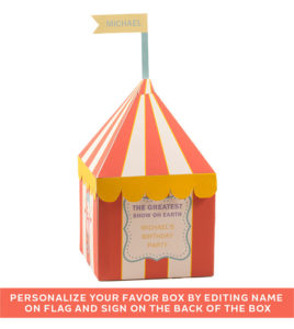 Make your circus or carnival themed party great! - Use a personalized ...