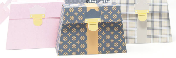 Fashion Party. 8 X Fashion Handbag Favor Boxes. Printable 